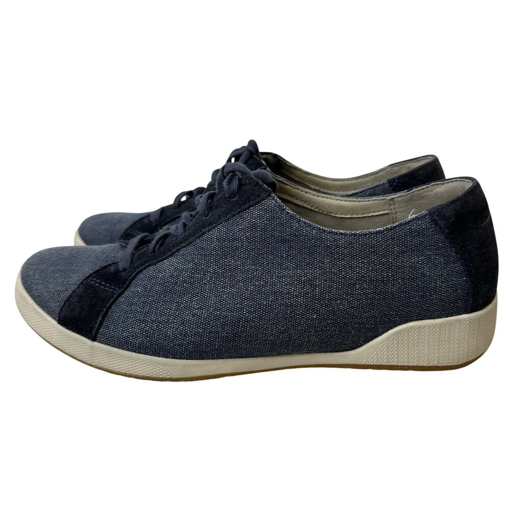 Rare Dansko Olisa Denim Canvas Sneakers Women's Size 39 US 8.5-9 Arch Support